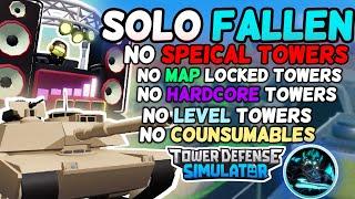 (Strategy) Solo Fallen with NO SPECIAL TOWERS! • TDS