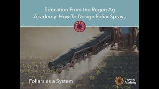 How to Design Foliar Sprays