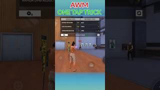 AWM One Tap Headshot Trick  #freefire #oneshotindia #shorts