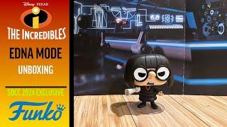 Disney Pixar The Incredibles Edna Mode Funko Pop! Vinyl Figure SDCC 2024 Limited Edition Unboxing