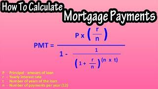 How To Calculate Monthly Mortgage Payments (By Hand) Explained - Formula For  Mortgage Payments