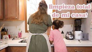 Todo el dia de limpieza!  limpiando un verdadero disastre ‍️ como lo hago con una toddler 