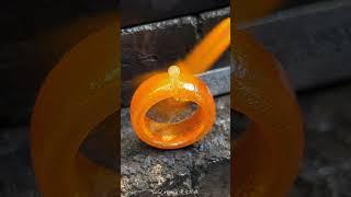 Wow that's a Pure 24K gold Ring Making #trending #viral #gold #reels #shorts #short #tiktok #24k