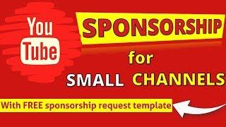 YouTube Sponsorship for SMALL Channels ‼️ How to Find SPONSORS for YouTube