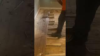 Easiest way to remove that old hardwood floor and also reuse maybe.