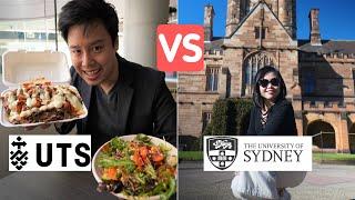 UTS vs UNIVERSITY of SYDNEY FOOD BATTLE & Campus Tour - Sydney Australia