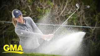 Golfer Amy Olson competes in US Women’s Open while 7 months pregnant l GMA