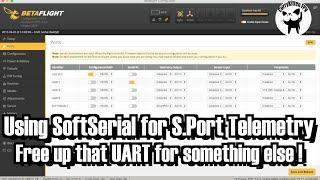 How to setup a Softserial port for S.Port telemetry (or Smart Audio)