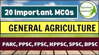 20 Important Agriculture MCQs | PARC Jobs | AO tests Prep | Plant Protection | Agrarians Institute
