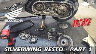 Restoring a Honda Silverwing 600 - Part 1: Inspecting the CVT