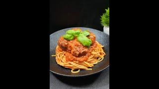 Spaghetti & Meatballs  #asmr #recipe #giallozafferanolovesitaly