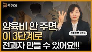 양육비 미지급 시 강제집행방법, 이 3가지는 꼭 기억하자 | 이혼전문변호사 이미숙