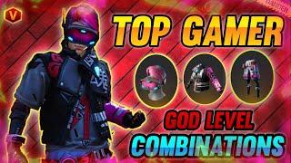 TOP GAMER BUNDLE DRESS COMBINATIONS || TOP 10 GOD LEVEL DRESS COMBINATIONS WITH TOP GAMER BUNDLE ||