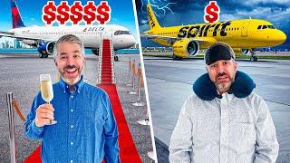 FIRST CLASS vs CHEAPEST Plane Ticket Across the USA