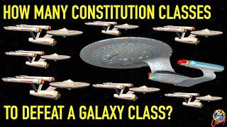 How Many Constitution Classes To Defeat a Galaxy Class? - Star Trek Starship Battles