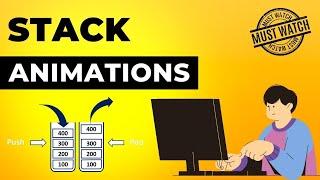 Stack Animations | Data Structure | Visual How