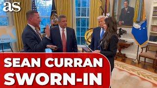 President TRUMP oversees SWEARING-IN of new Secret Service Director SEAN CURRAN