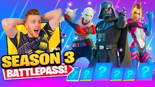 *NEW* SEASON 3 BATTLE PASS IN FORTNITE! (DARTH VADER)