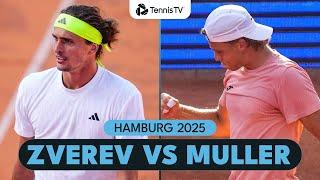 MARATHON Alexander Zverev vs Alexandre Muller Match  | Hamburg 2025 Highlights