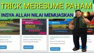 Format Resume Pendalaman Materi, Cara pengisian dan trick nilai Memuaskan |PPG Kemenag