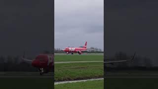 PLAY A321N take off at AMS!