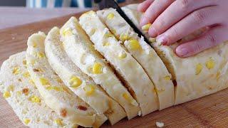 Corn buns, a real lazy breakfast, no noodles on hands, delicious than bread