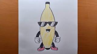 Comment DESSINER le BANANA GUY de STUMBLE GUYS  || Dessin facile