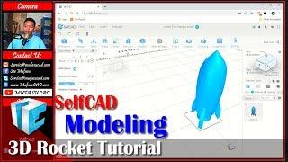 SelfCAD 3D Modeling Rocket Tutorial For Beginner
