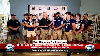 WHHI NEWS | Shayne Milligan, John Paul II Warriors High School Football | Media Day 2024 | WHHITV