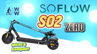 Soflow SO2 Zero, leicht & kompakt, Pendler e-Scooter mit Strassenzulassung ABE 2023