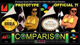 Road Riot 4WD (Sega Genesis vs SNES) Side by Side Comparison | VCDECIDE