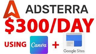 Hifinox adsterra High CPM tricks $300/DA using Canva and Google site