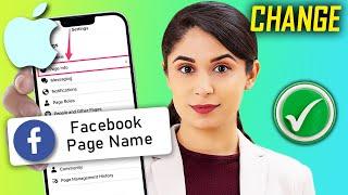 How To Change Facebook Page Name on iPhone/iPad  2024