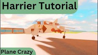 Plane Crazy - Vtol Fighter Jet tutorial