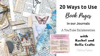 20 WAYS TO USE BOOK PAGES IN OUR JOURNALS #jjtipstrickshacks23 No. 15 TIPS, TRICKS & HACKS