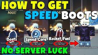 How to get GlimmerSuit Boots (SPEED BOOTS) without Server Luck in FISCH| F2P