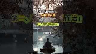 現代人的心靈解方：3個東方智慧！#東方哲學 #心靈成長#智慧人生 #正念 #冥想修行#自我提升#活在當下#人生智慧 #減壓解方#情緒管理#內在力量#覺醒開悟#自我覺察#靈性提升#無為#放下執著