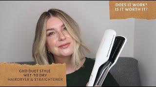 ghd Duet Style hot air styler review / demo on short hair