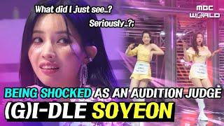 [C.C.] SOYEON gets furious after watching the trainee's performance #GIDLE  #SOYEON
