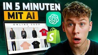 So startest du einen Online Shop in unter 5 Minuten! (Anleitung für Anfänger mit AI)