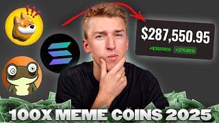 How To Trade 100X Solana Meme Coins in 2025 (Full Strategy)