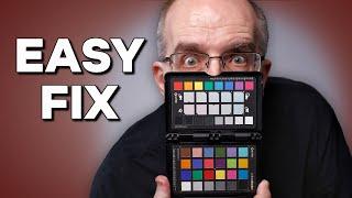 Quick TIP for PERFECT white balance | Always have a color checker with you