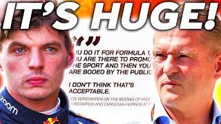 Jos Verstappen BREAKS SILENCE on Boos Aimed at Max Verstappen & Christian Horner