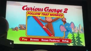 Curious George 2: Follow That Monkey 2009 DVD Menu Walkthrough