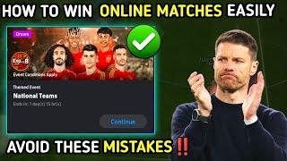 How to win every pvp matches easily | How to win online matches in efootball | Best tips