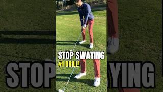 #1 DRILL to STOP SWAYING  #alexelliottgolf #golfball #golfexercise #golftips #golfer