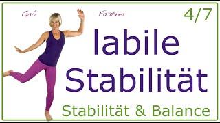 4/7  15 min. labile Stabilität | Balance-Workout im Stehen, ohne Geräte