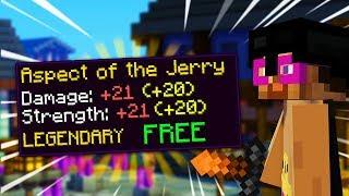 Getting Maxed Aspect of the Jerry for FREE (Hypixel Skyblock)