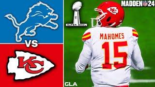 Lions vs. Chiefs Simulation | Super Bowl 58 | Madden 24 PS5