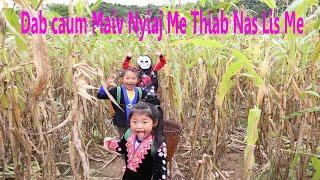 Dab Hem Maiv Nyiaj Me Thiab Nas Lis Me ( funny sort movie gost)